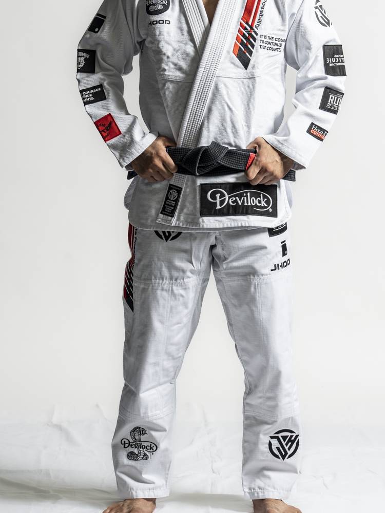 Jhood X devilock Collab GIS Limited Version White Brazil Jiu -Jitsu