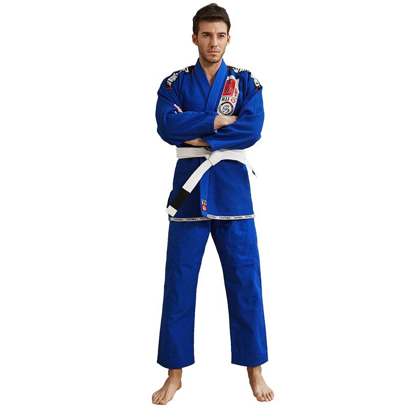 Brazilian Jiu -Jitsu adult men's thick Jiu -Jiu -Jitsu women's training tunnel clothing black blue and white can be customized