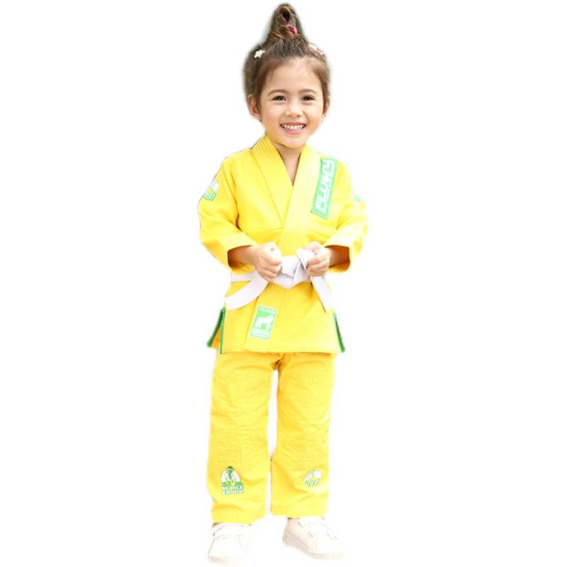 Fluory Brazilian Jiu -Jitsu Taoist clothes men and women cute and lovely embroidered bjj gi Judo children's professional training suit