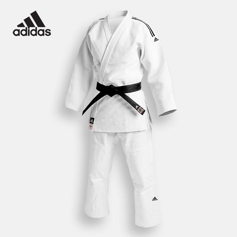 Adidas Adidas IJF white competition Judo clothing large -level training coach Taoism international certification