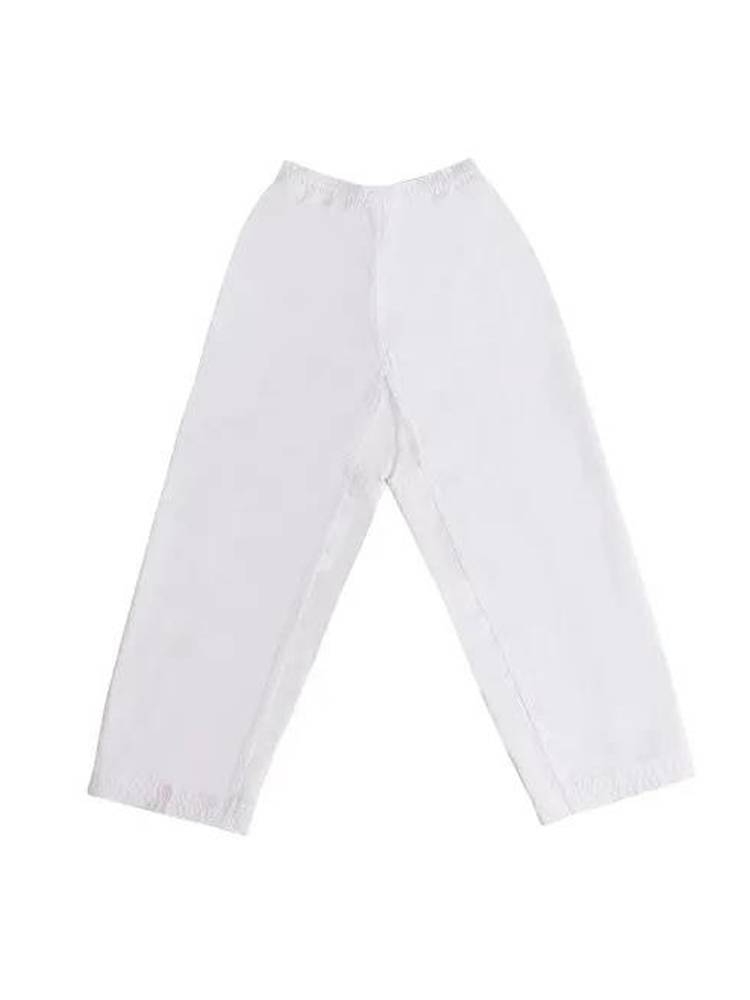 Kung-do pants for adult college students, male and female judo martial arts training, white for beginners