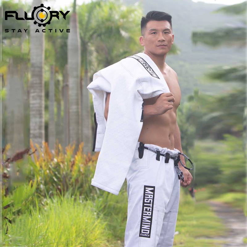 FLUORY Fire Blood Brazil Jiu -Jitsu Taoism BJJ GI Adult Judo Taoism Men and Women Professional Wudao clothes