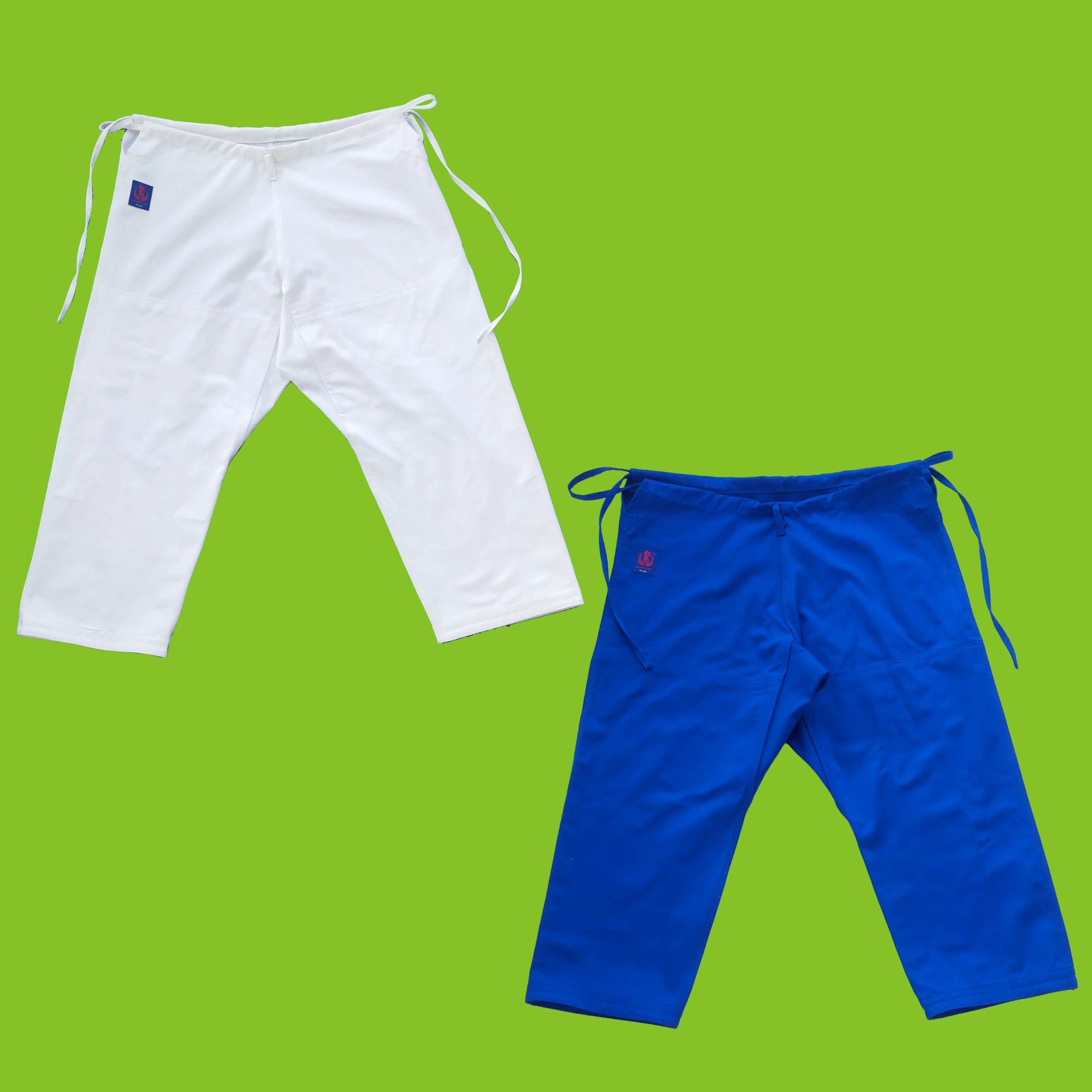 Judo pants youth adult college student thickened pure cotton judo pants training competition Judo pants white blue soft pants