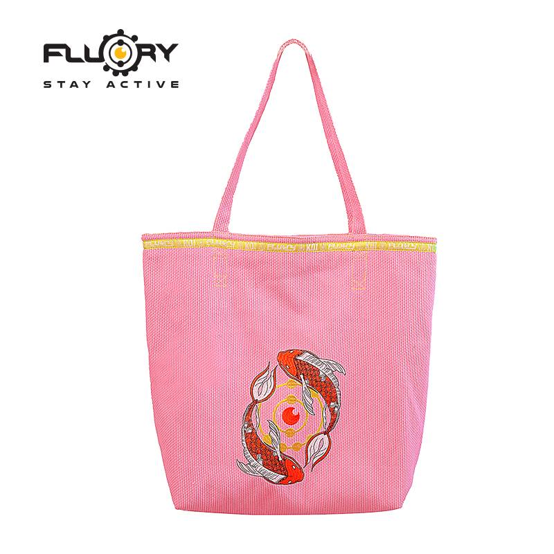 Fluory Fire Blood Brazil Jiu -Jitsu Men's Women's Bag Bjj Gi Judo Judo Harl Harbin Carp Embroidery Cross Bags