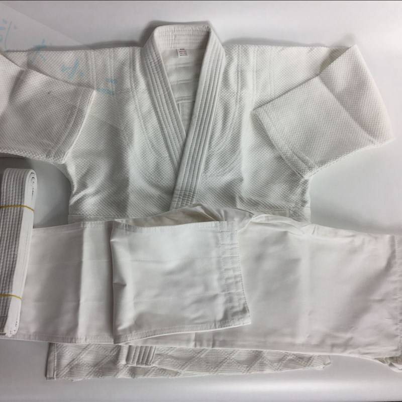 Professional competition uses Judo clothing training clothing bamboo pattern pure cotton white blue road juvenue adult children