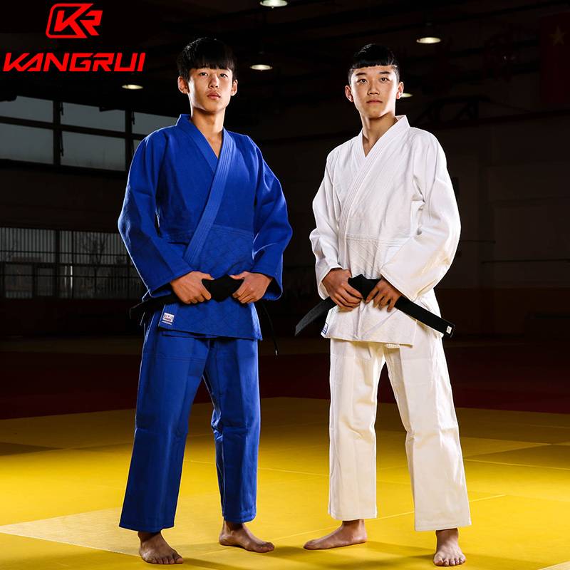 Kangrui Judo Professional International Competition International Competition Judo Female Training Pure N Cotton Thick Children's Male Training Clothing