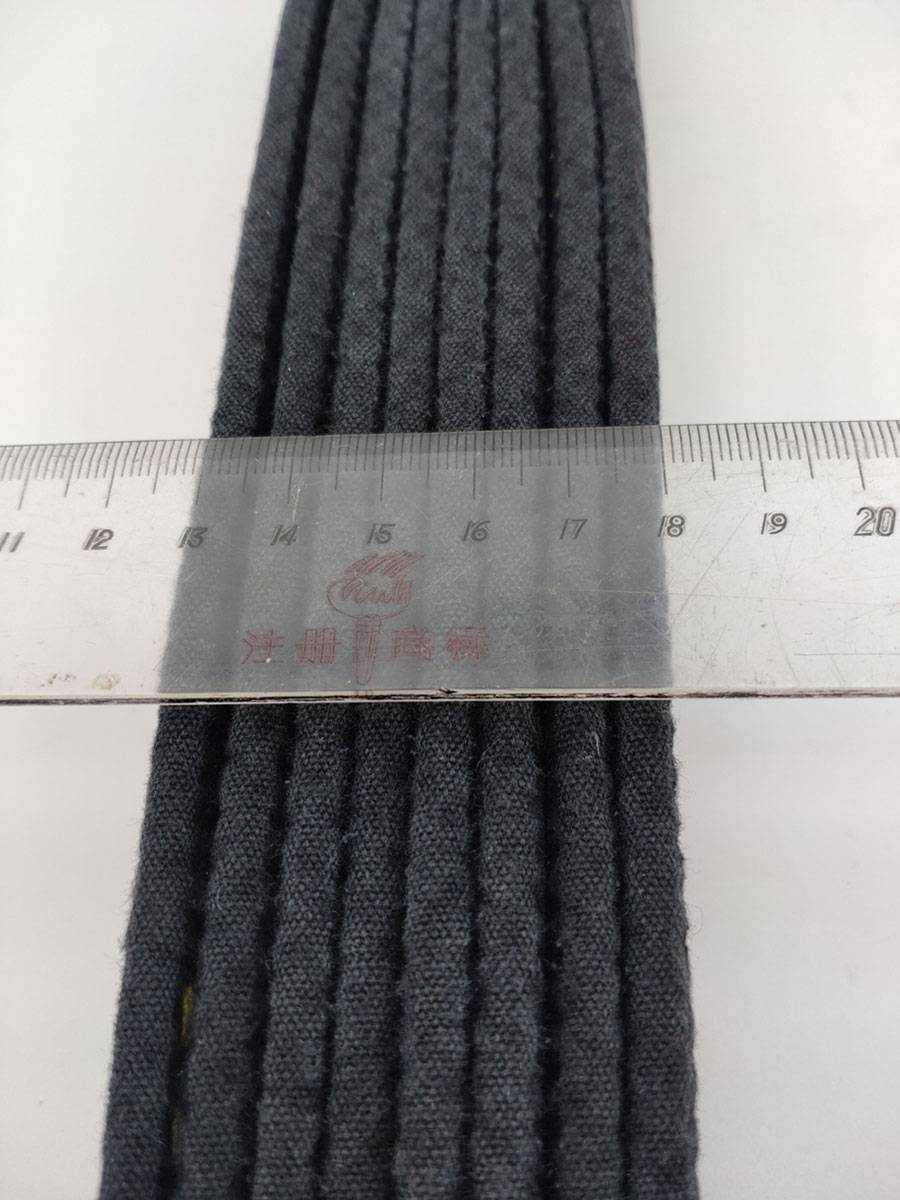 Empty -handed band IKF black coach belt, Mingqian genuine international peer true meeting, matte, make old cotton embroidery Japanese