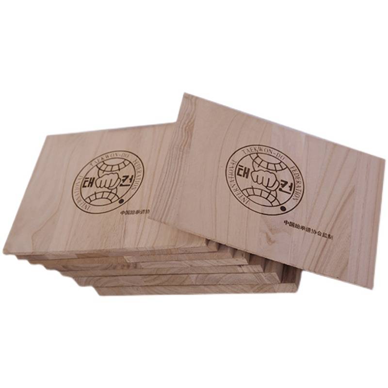 Wooden board taekwondo kick board breaks children's training karate performance board 0.60.91.t52.0 customized