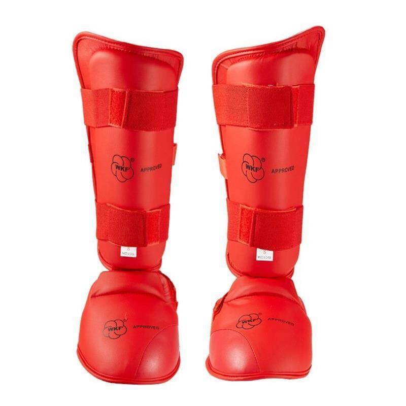 Thickened karate, leaving the legs to protect the legs, Taekwondo protects the calf very real fighting scattered boxing protective set foot suite