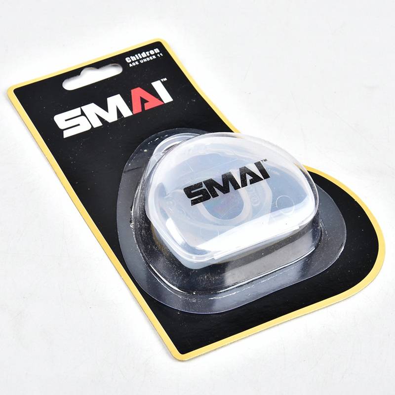 SMAI single -sided sports tooth protective karate taekwondo MMA gel boxing combat training braces braces silicone