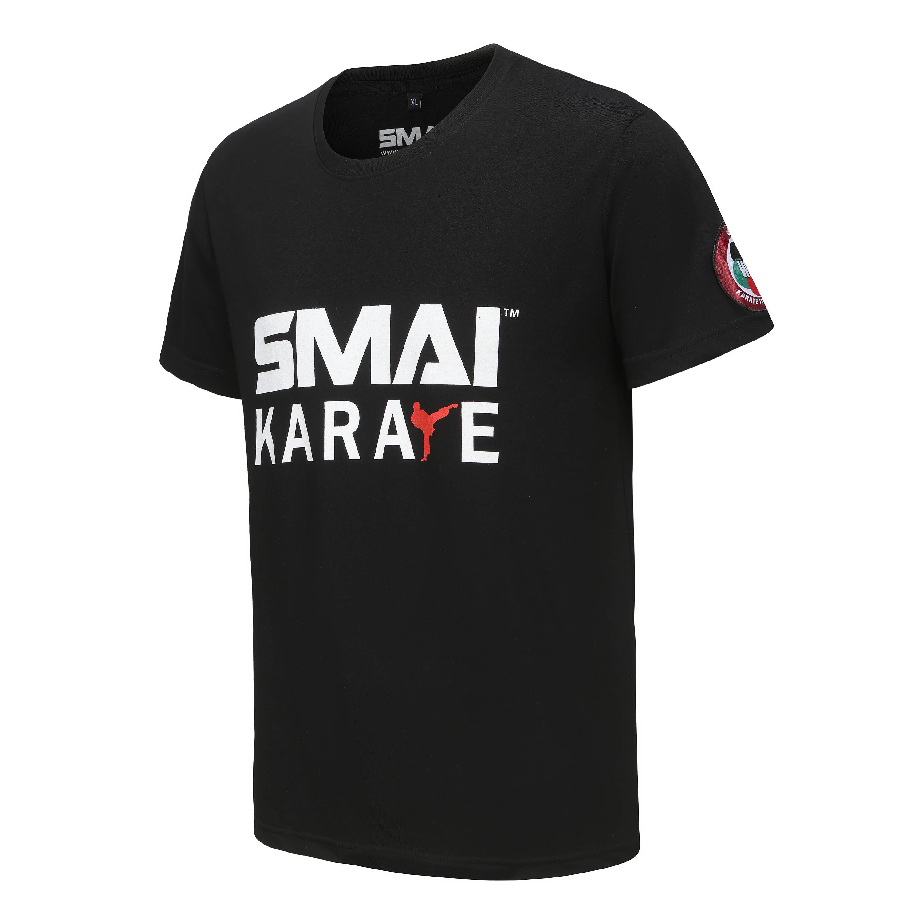 SMAI short -sleeved 22 -year spring and summer new cotton T -shirt WKF certified karate men and women classic solid color half -sleeve