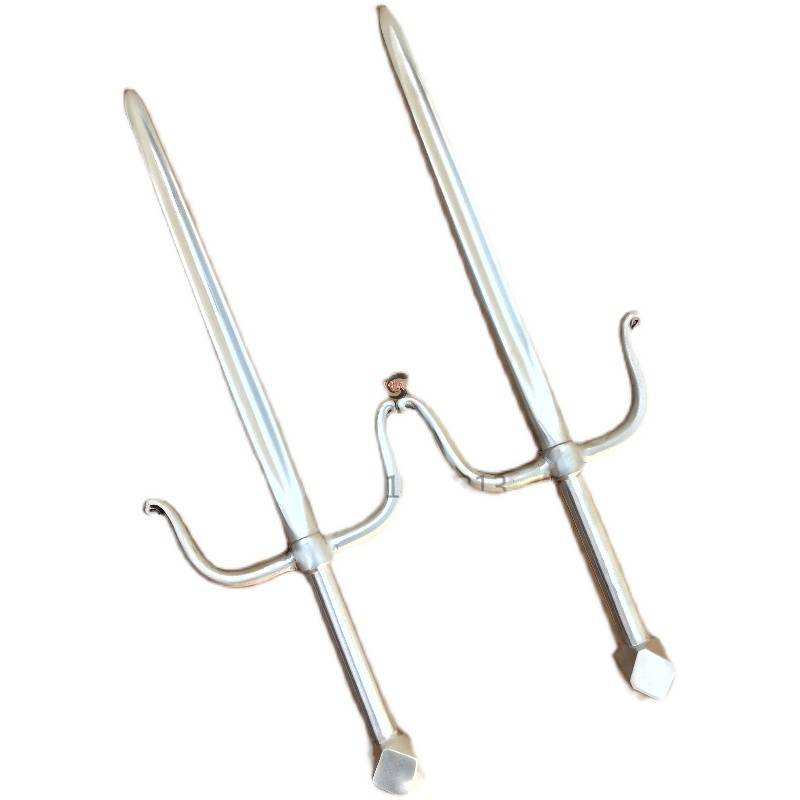 Stainless Steel Ruruid Fork Tieki Kaifang Short Found Short Ninja Turtle Fork Point Point Ten -handed weapon Qimen Weapon Weapon