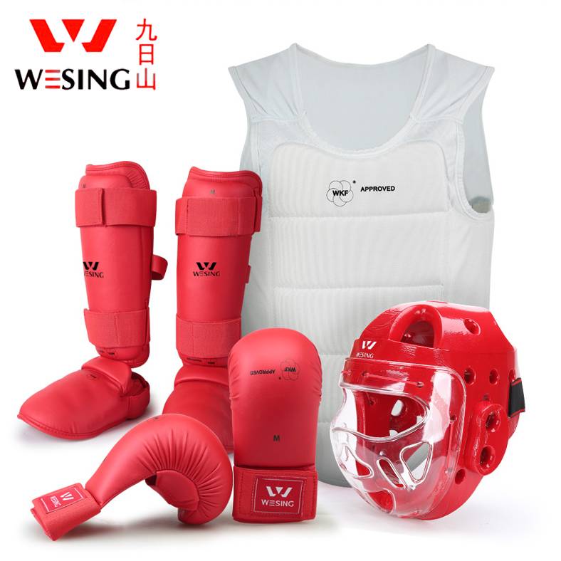 Nine -day Shankang Hander Road Protective A full set of adult children's helmet boxing jet protecting the conjoined legs WKF competition training