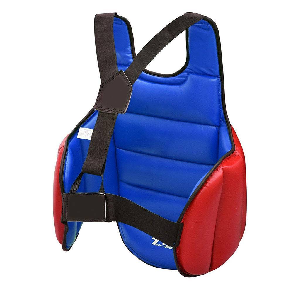Thickened adult karate loose busty children, Taekwondo, boxing training soft elastic protective gear can be worn on both sides