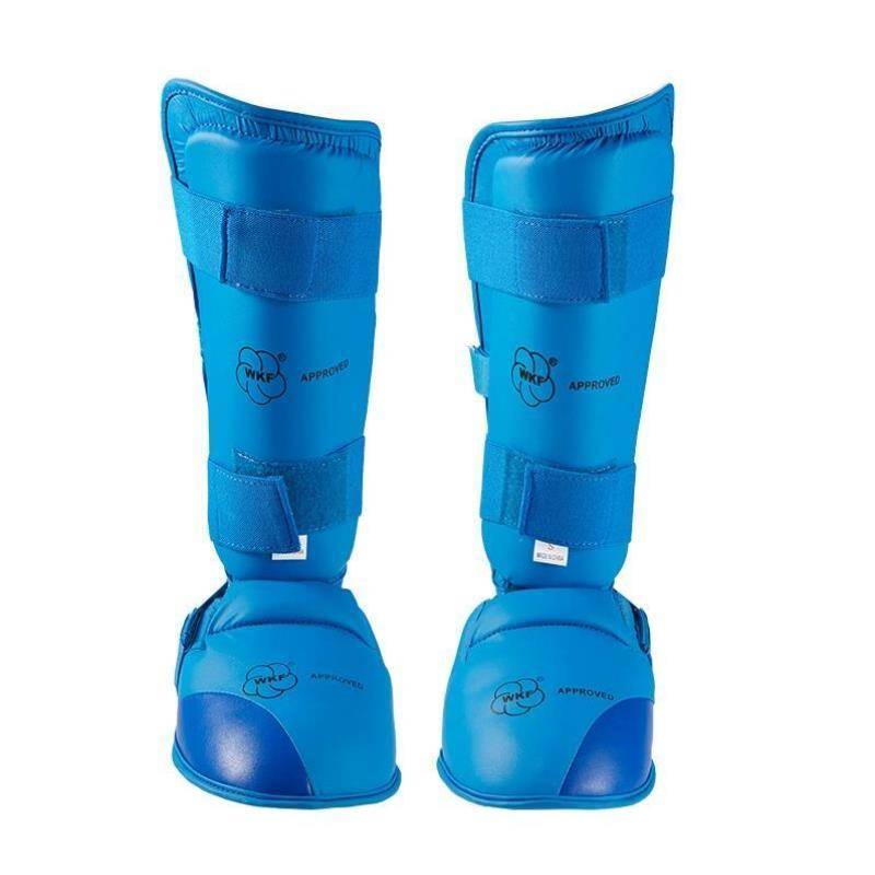 Thickened karate, leaving the legs to protect the legs, Taekwondo protects the calf very real fighting scattered boxing protective set foot suite