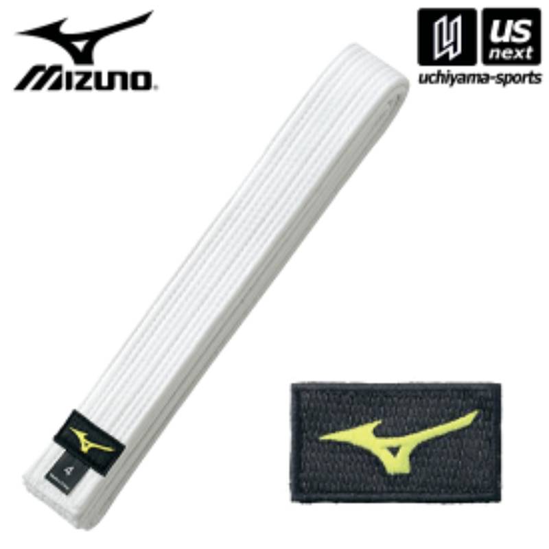 Japan purchasing Mizuno Mizumi Taekwondo Judo Judo Karate Twita white oblique cloth belt width 42mm width