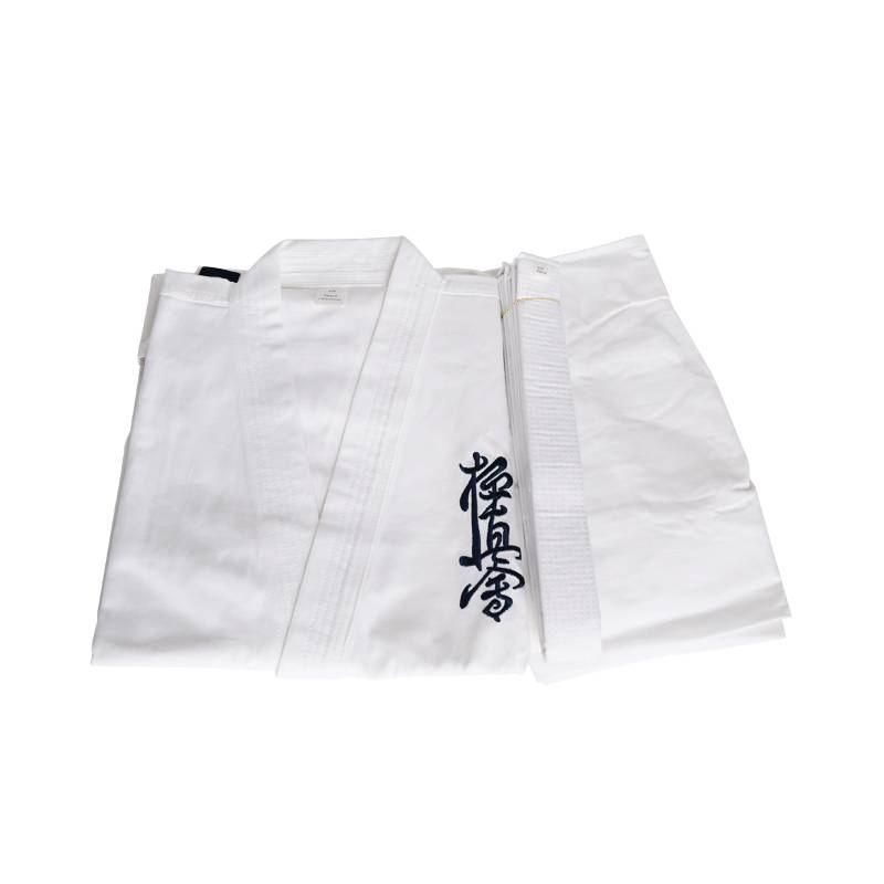 All -cotton Children's Karate Model Clothing Adult Black and White Men and Women Training Competition Air Hand -Hand -do clothing clothing performance