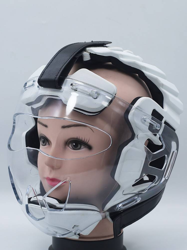 Karate helmet Taekwondo training professional competition actual combat face protection head guard head protection adult children's protective protective gear