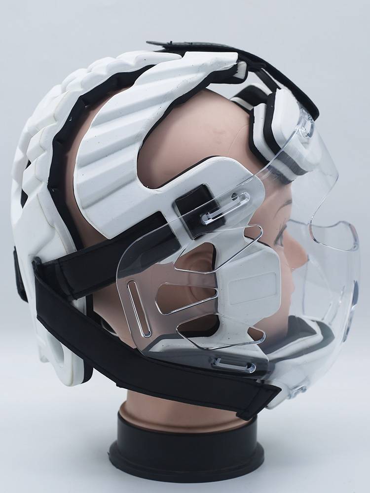 Karate helmet Taekwondo training professional competition actual combat face protection head guard head protection adult children's protective protective gear