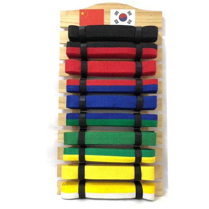 Taekwondo belt hanging shelves karate martial arts advanced lumbar rack tract display shelf shelf