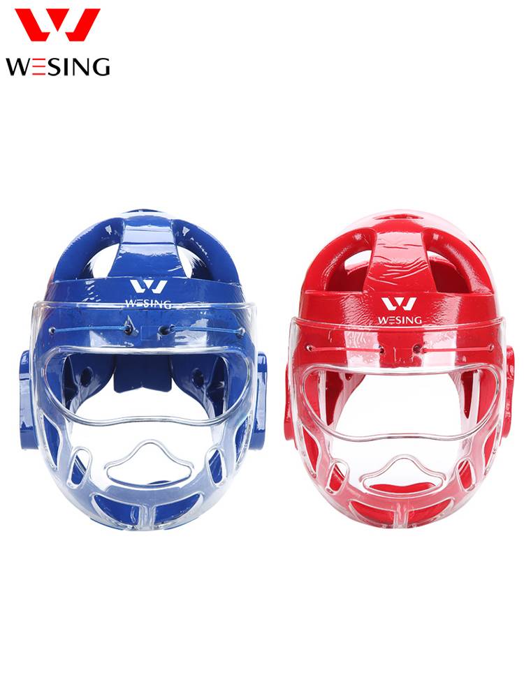 Nine -day Shankang Hander Handbars helmet care adult children Taekwondo training mask helmet closed face protection gear