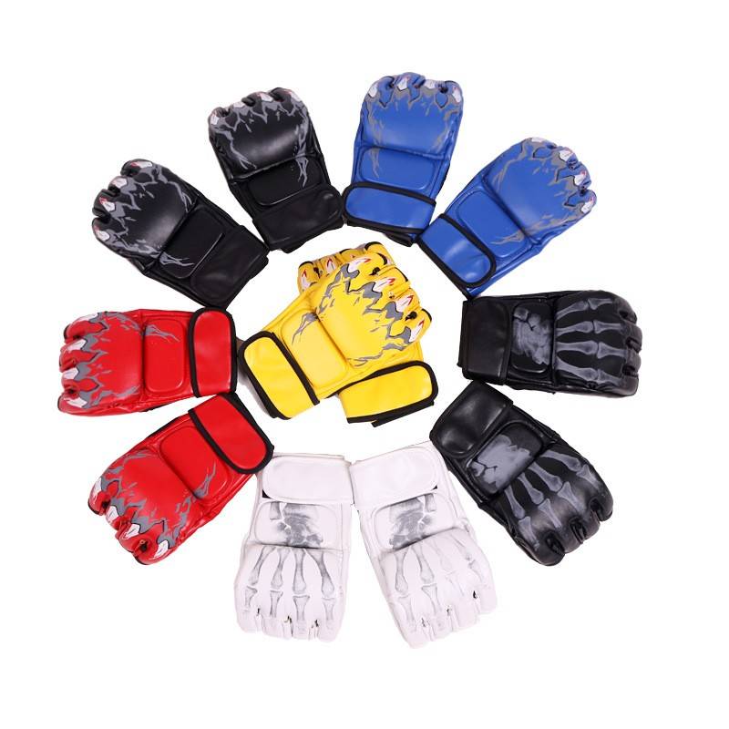 Sanda MMA Tiger Claw Half -Finger Sleeping Fighting Fighting Sanda Bag Glove Gloves Gloves Children