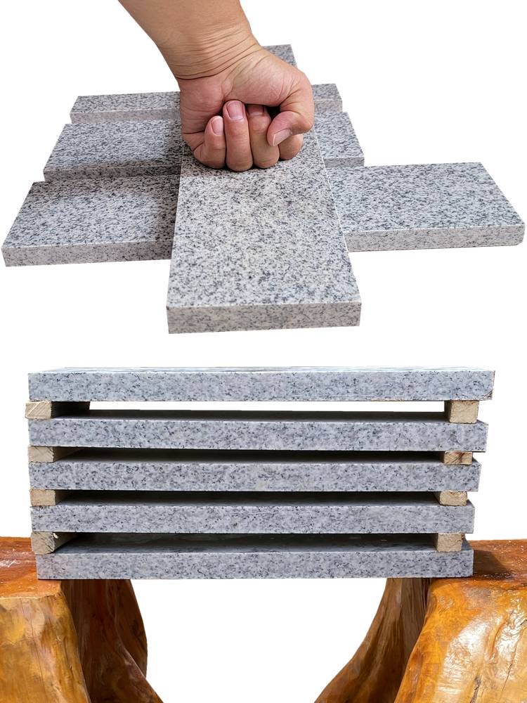 Guangzhou hard qigong marble performance board granite open board panel Taekwondo boxing karate broke board group construction