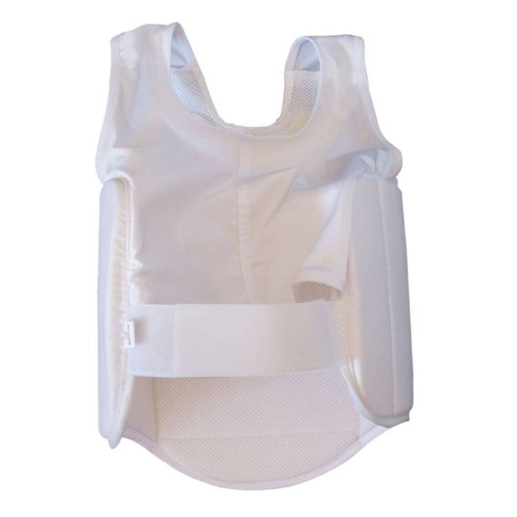White karate, chest protection, taekwondo gear, air -breathable combat training scattering gear, children's adults are comfortable to wear