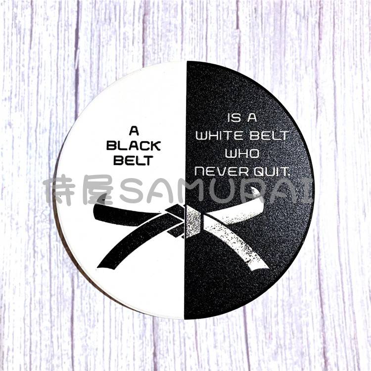 Black Belt motto (no stubble)