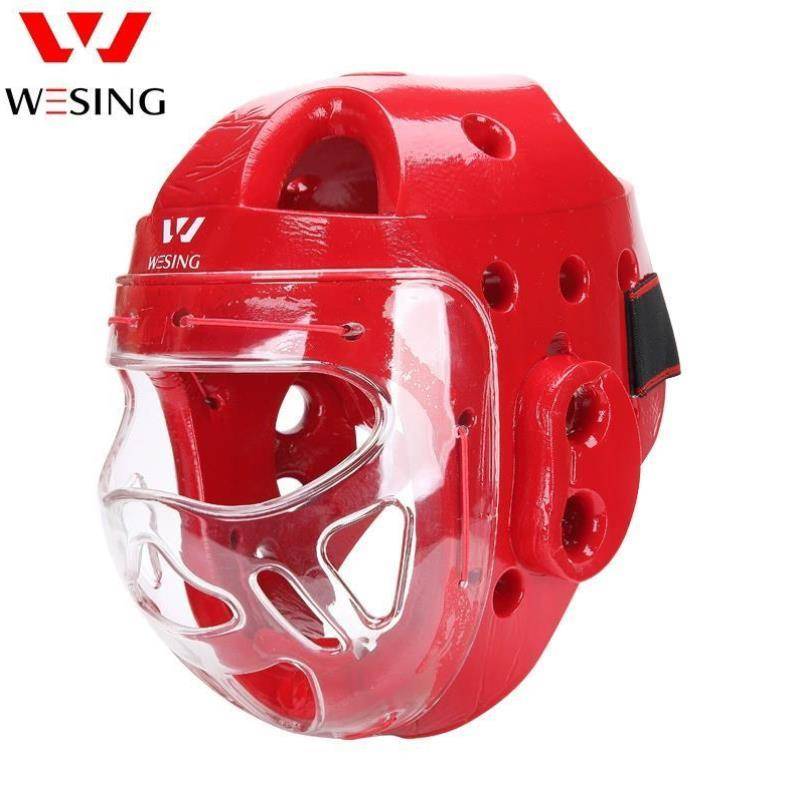 The closed road guard mask facial face thickened head -to -hand karate can remove red and blue a large amount of foam