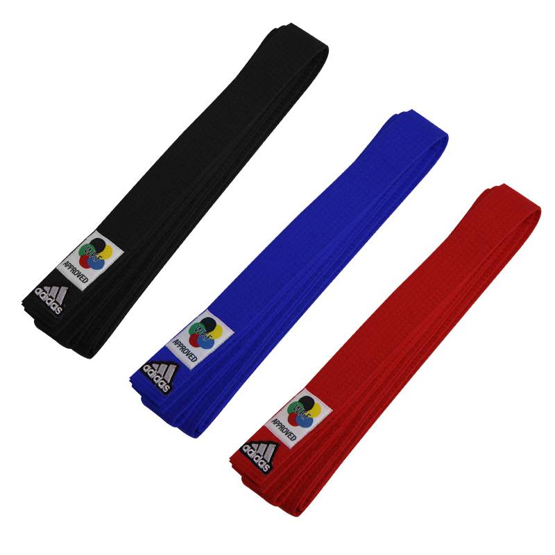 Adidasadidas karates import male and female professional red, blue and multi-chromatic strips ADIB242K