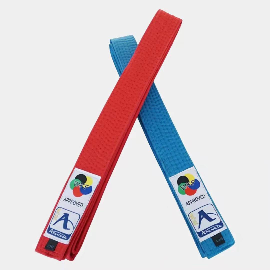 Two red and blue