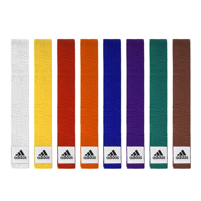 adidas Adidas karate Taekwondo Judo with white yellow, orange, blue -purple green brown belt can embroidery