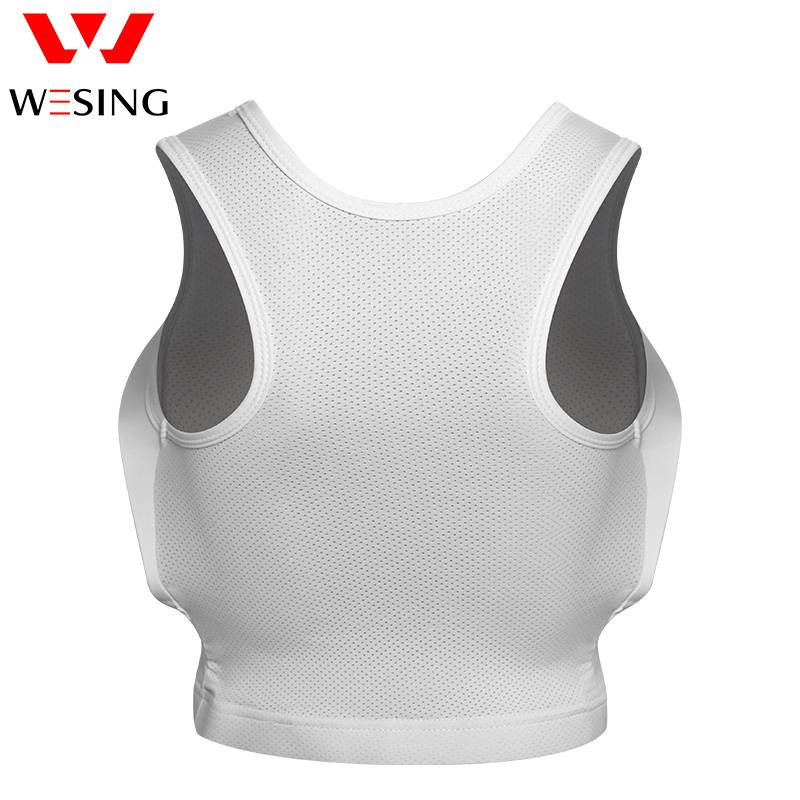Kae -handed breast protection female karate WKF certification training contest protective gearte scattered vest