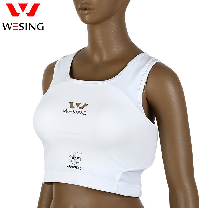 Kae -handed breast protection female karate WKF certification training contest protective gearte scattered vest