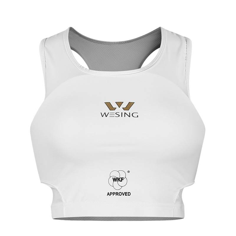 M (WHITE) WOMEN ' S BREAST PROTECTION - WKF CERTIFICATION