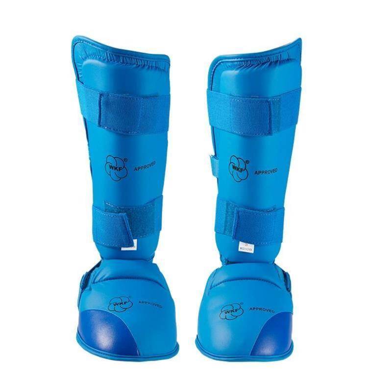 Thickened karate, leaving the legs to protect the legs, Taekwondo protects the calf very real fighting scattered boxing protective set foot suite