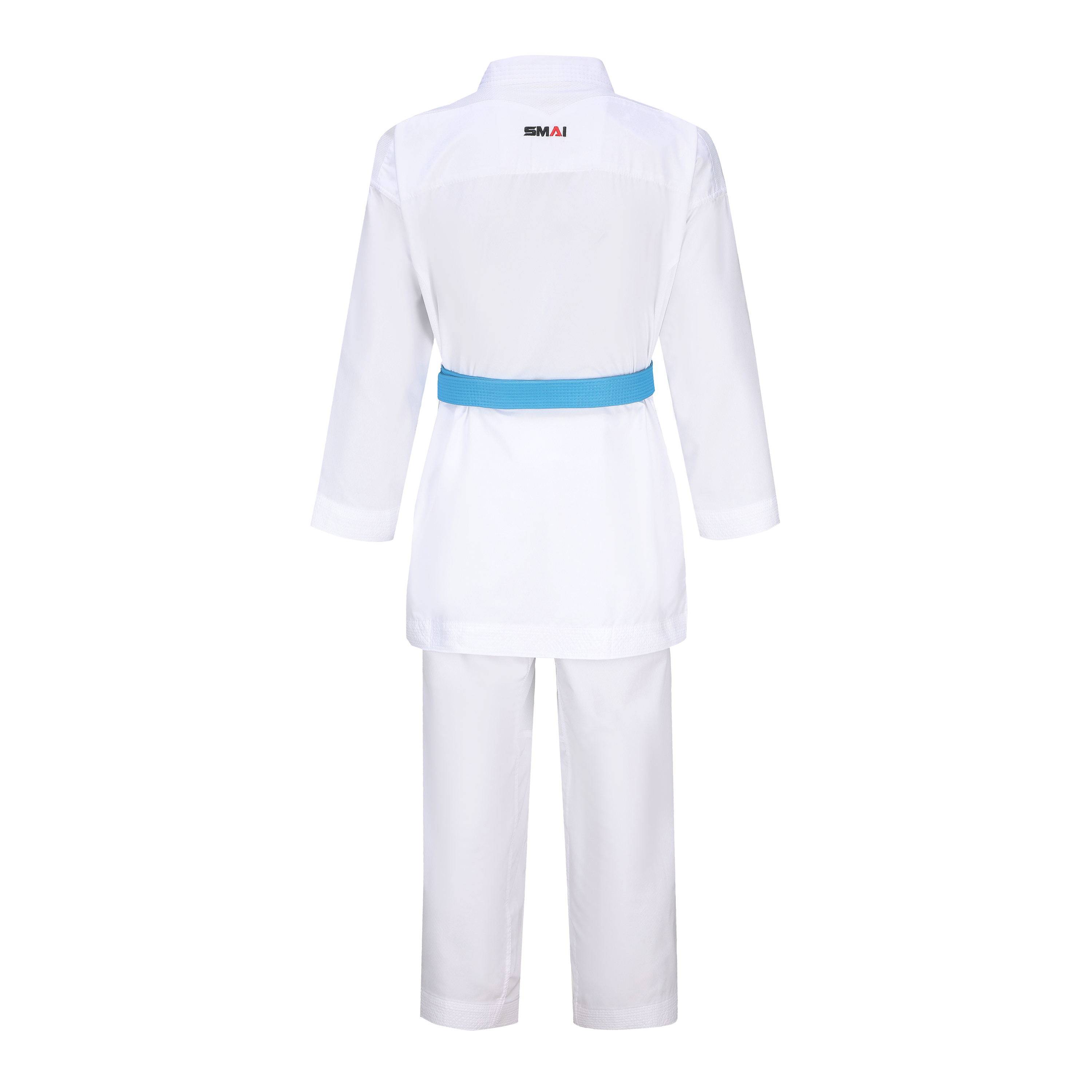 SMAI Golden Standard Karate Group Hand Service New fast -drying red blue and white shoulder embroidery training competition WKF certification