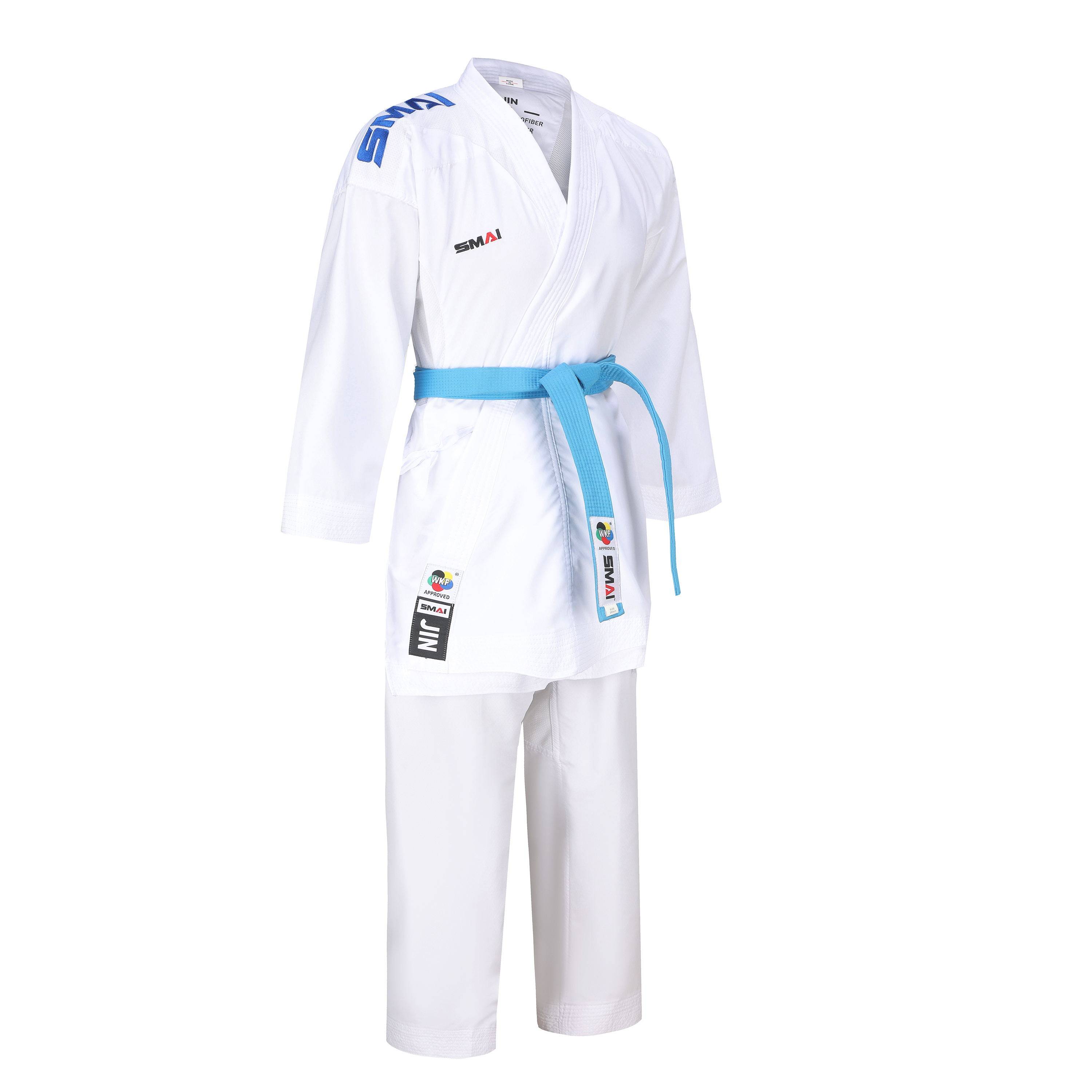SMAI Golden Standard Karate Group Hand Service New fast -drying red blue and white shoulder embroidery training competition WKF certification