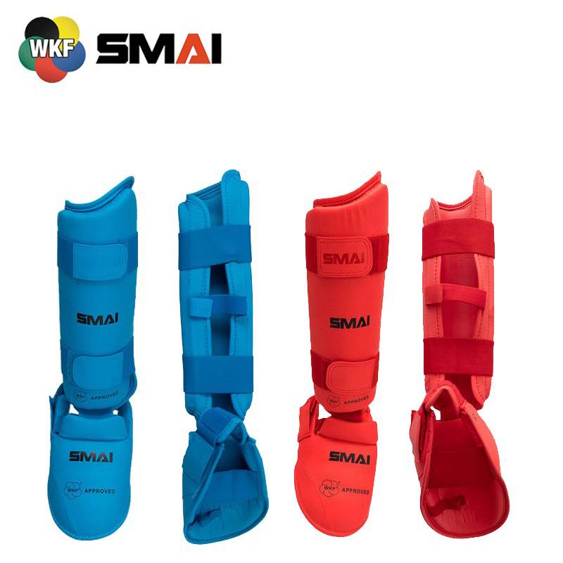 SMAI karate leg protection legs tibia wkf certification youth competition special feet defer