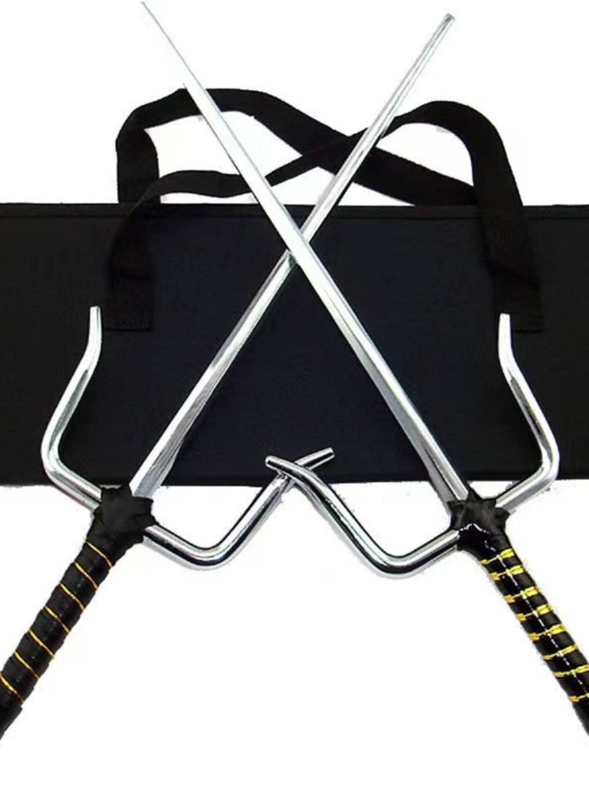 Karate short fork rogue, solid steel, two fork, two forkkuki kung fu, three -share fork fork, tension martial arts ten -handed iron ruler