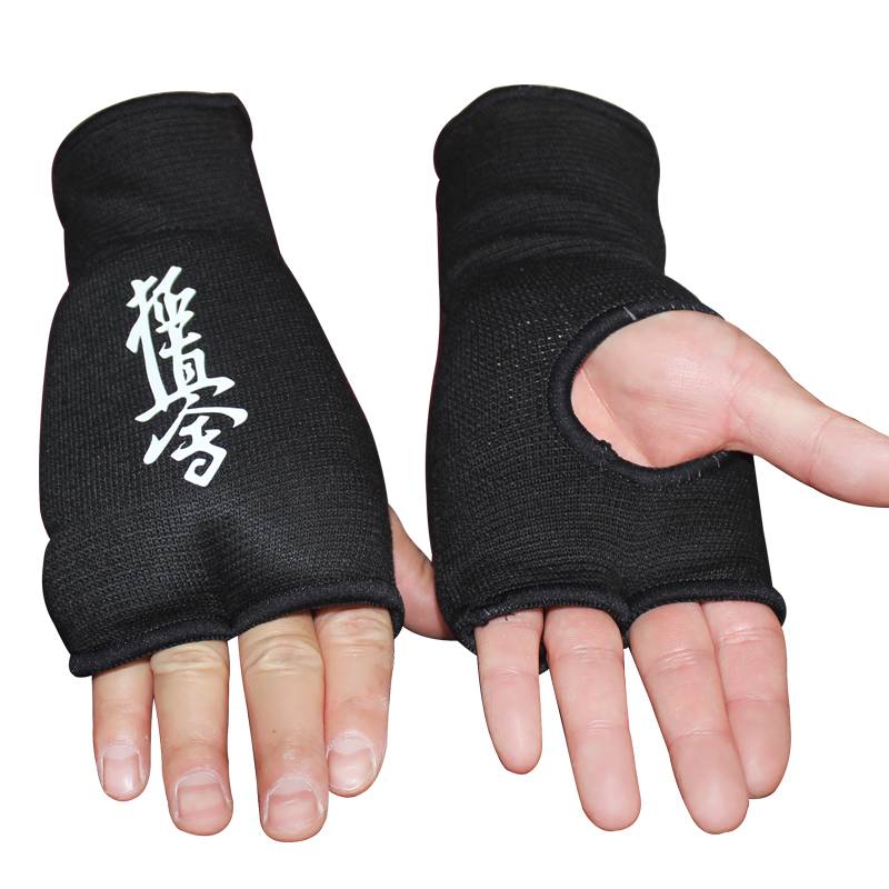 Extremely empty -handed gloves finger two rows of two rows and one -shot gloves, Taekwondo hand -to -hand karate gloves