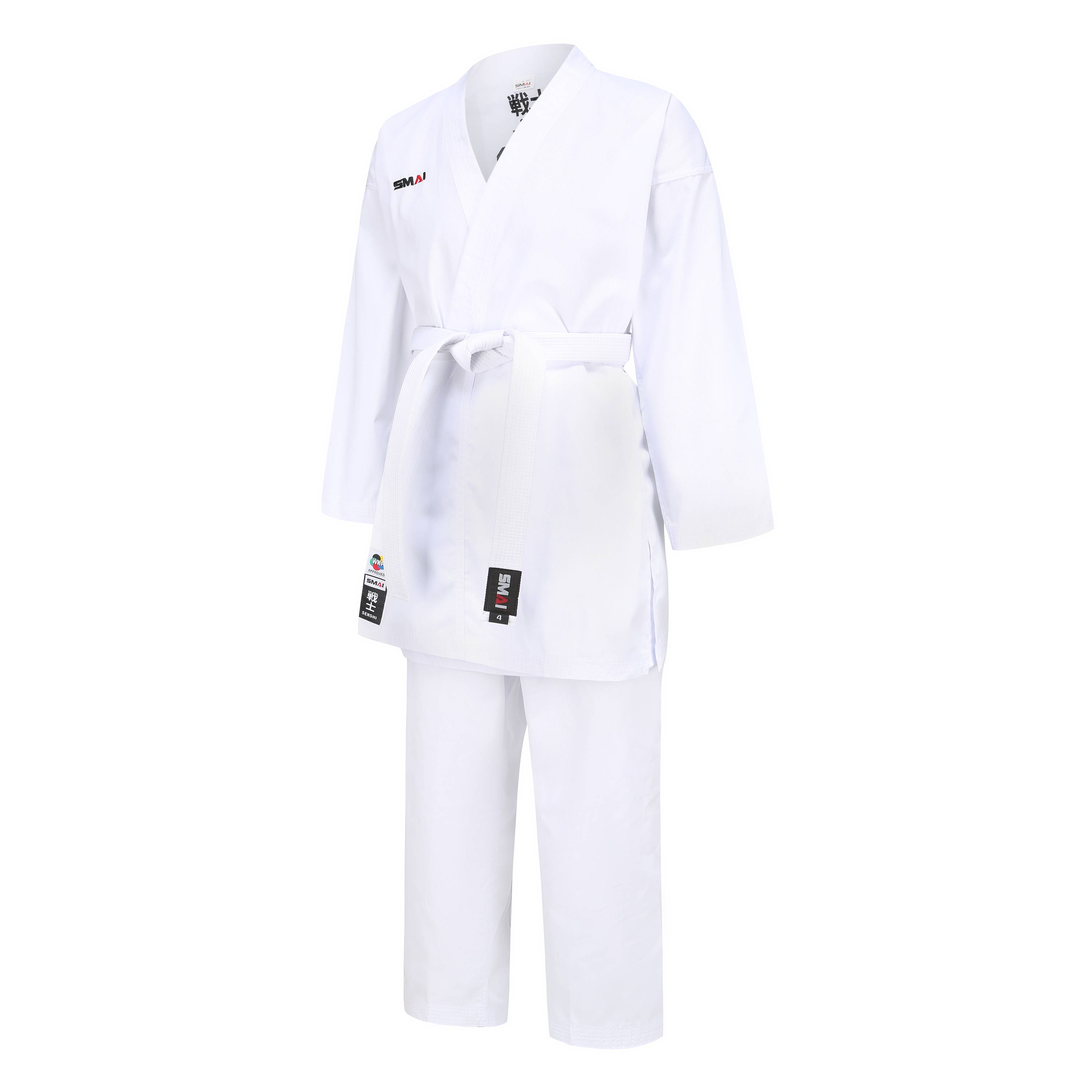 SMAI karate group hand -made cotton sloping fabric to send leucorrhea WKF certification competition uniforms of the designated brand