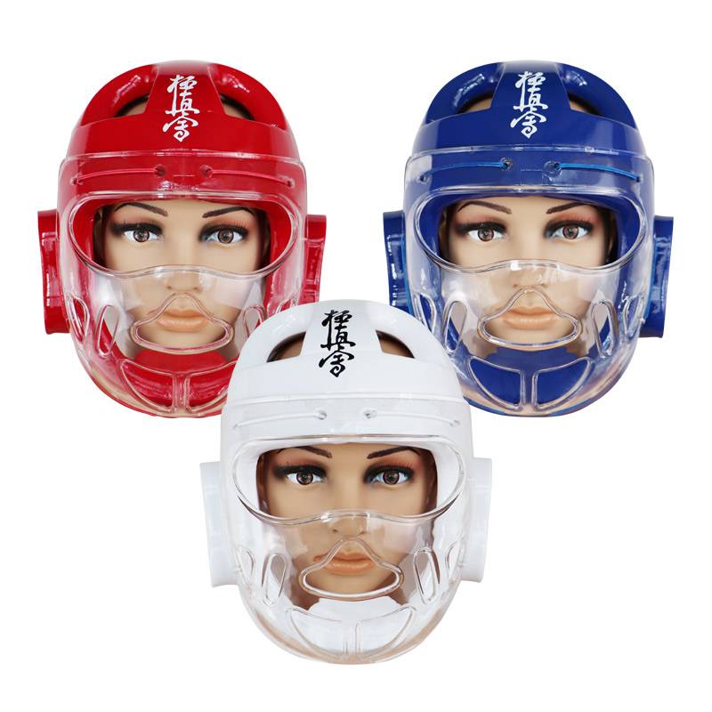 Adult children's empty handheld helmet Extremely helps helmets Taekwondo mask helmet competition actual combat face protection header