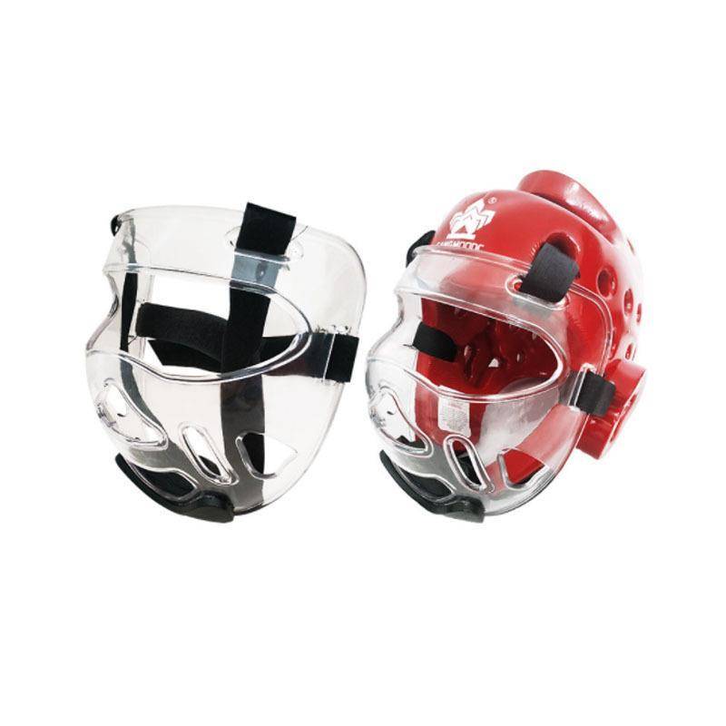Karate Boxing Face Protective Head Helmet Mask, Disassembling Taekwondo Protective Face, Transparent Protective Mask