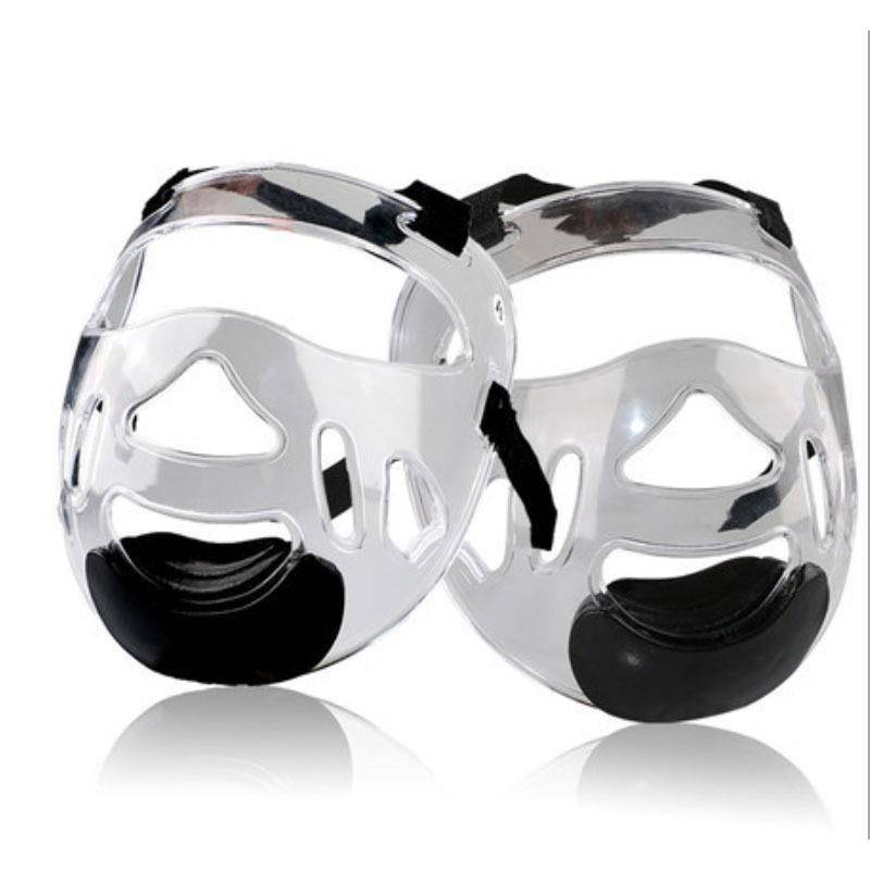 Karate Boxing Face Protective Head Helmet Mask, Disassembling Taekwondo Protective Face, Transparent Protective Mask