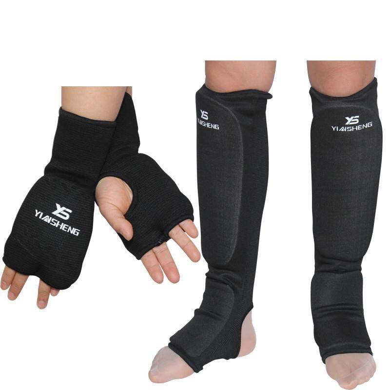 New empty -handed leg guard board taekwondo gear protection Sandu Thai boxing tibial tibius and leggings with feet and handles