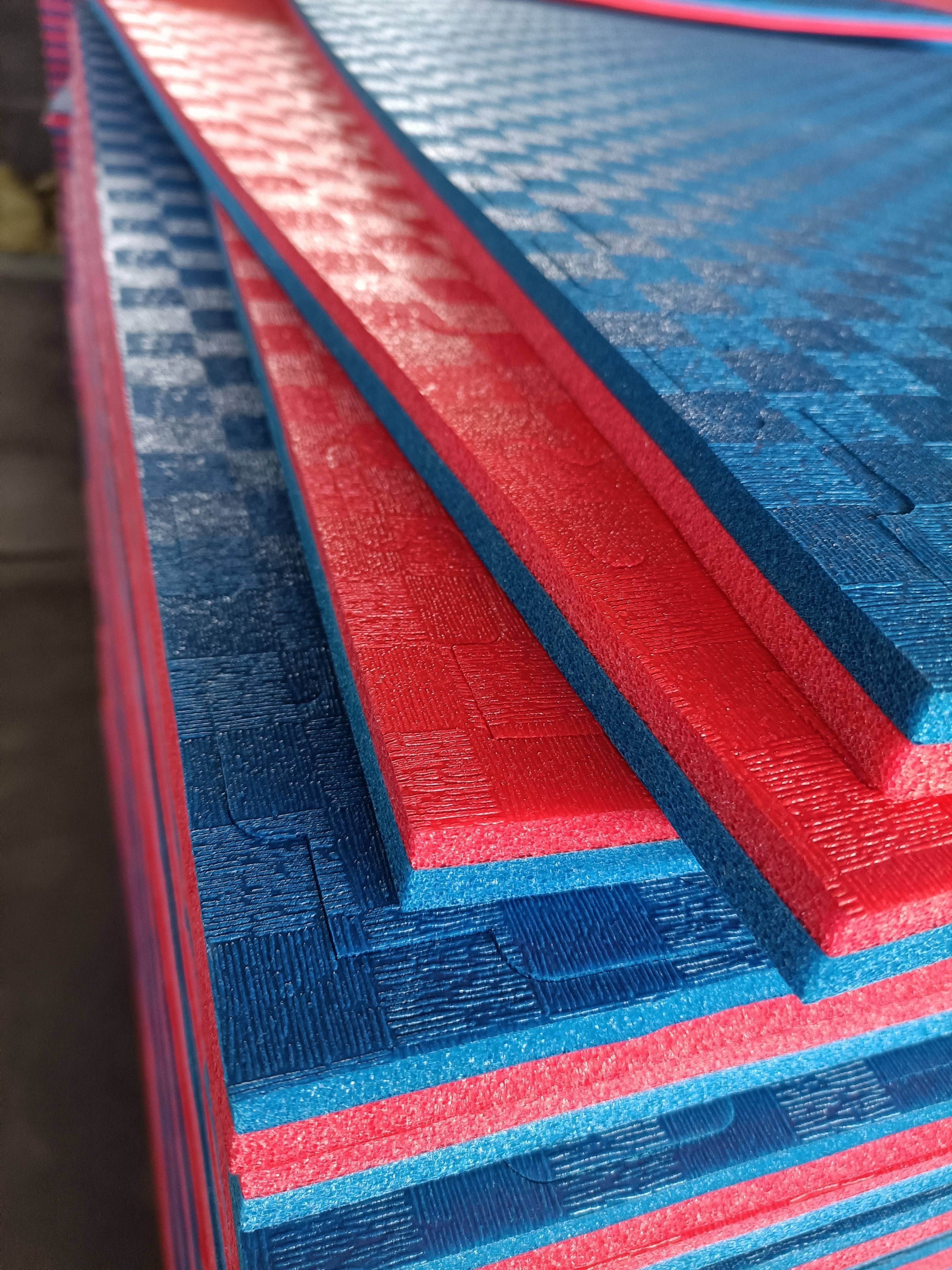 Special cushion for karate, taekwondo training venue