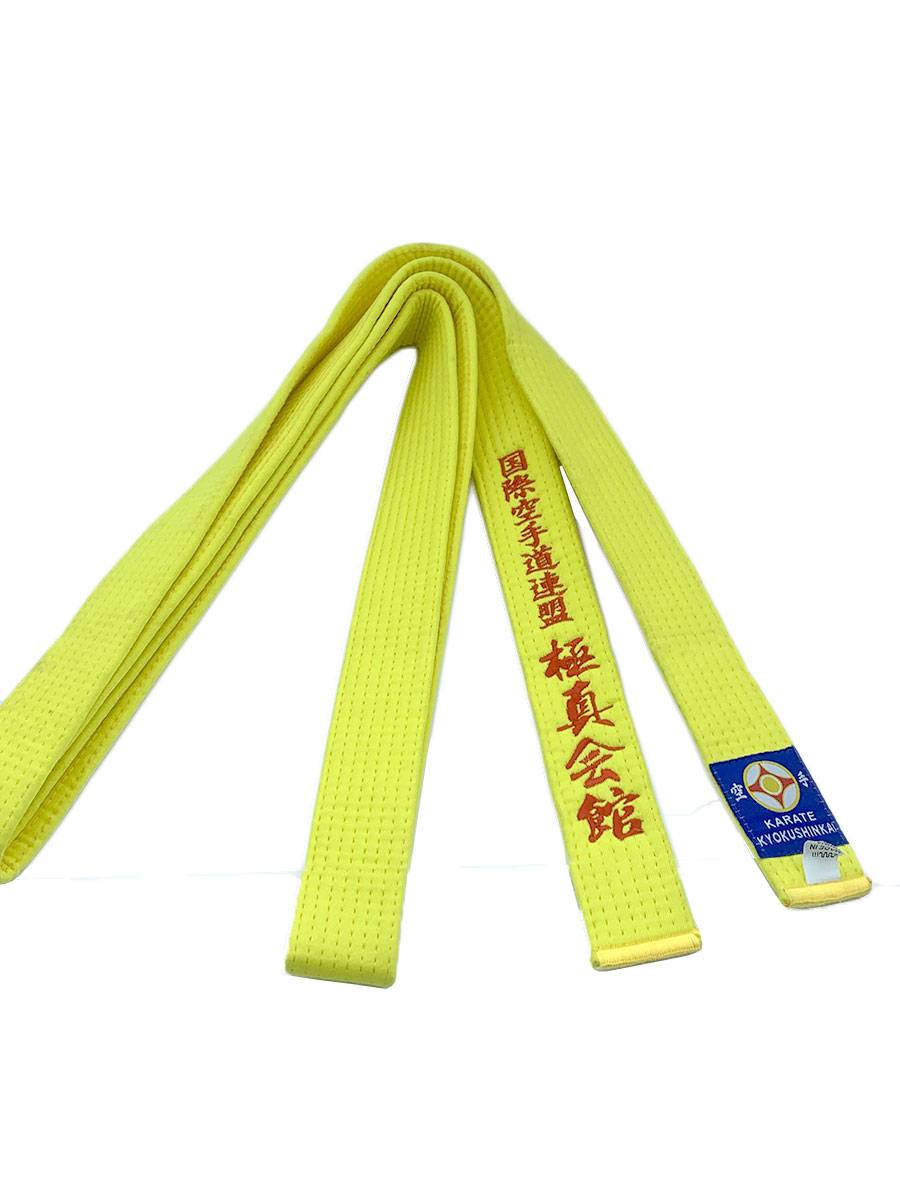 Karate -handed band embroidery embroidery characters are really true, adult white yellow, green, blue, orange brown, purple, black belt customization