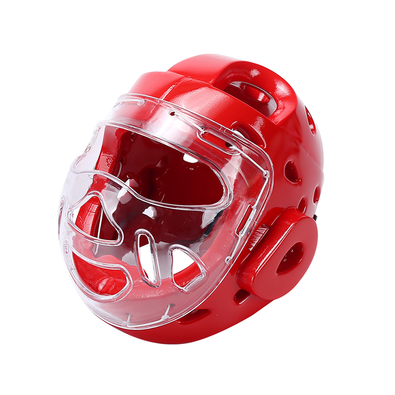 The new Taekwondo mask ITF helmet scattered faces, transparent children, adult karate head guards